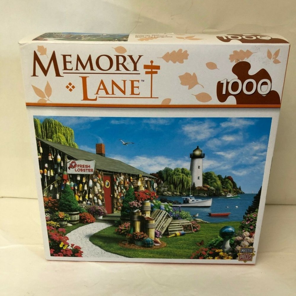 Master Pieces Memory Lane Alan Giana‎ Jigsaw Puzzle 1000 Pieces Fresh Lobster